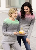 Pullover in Garnmix PISTAZIE-GRAU