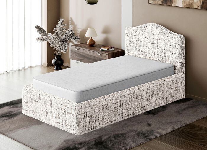 Stretchbezug f&uuml;r Boxspringbett in Mikrofaser-Qualit&auml;t NATUR