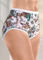 Laurina Dreierpack Slips mit farbbrillantem Digitaldruck 