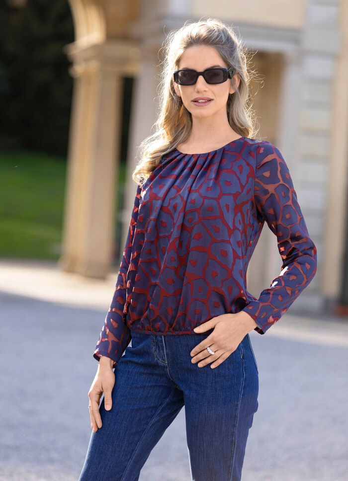 Tunika mit charmanter Faltenlegung 