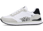 Rieker Sneaker mit interessantem Zebra-Druck WEISS