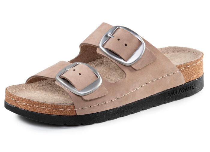 ELENA EDEN Pantolette aus Nubukleder SAND