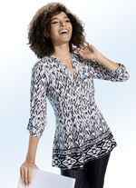 Shirt-Tunika mit Bordüren-Druck 