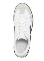 Sneaker aus Synthetik und Veloursleder WEISS-SCHWARZ