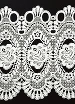 Bezaubernde Kurzgardine mit Stangendurchzug WEISS UNI