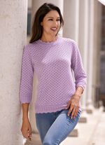 Pullover in Ajourdessin 