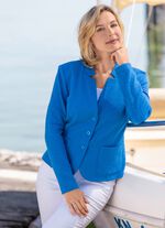 Blusenblazer mit Schulterpolstern 