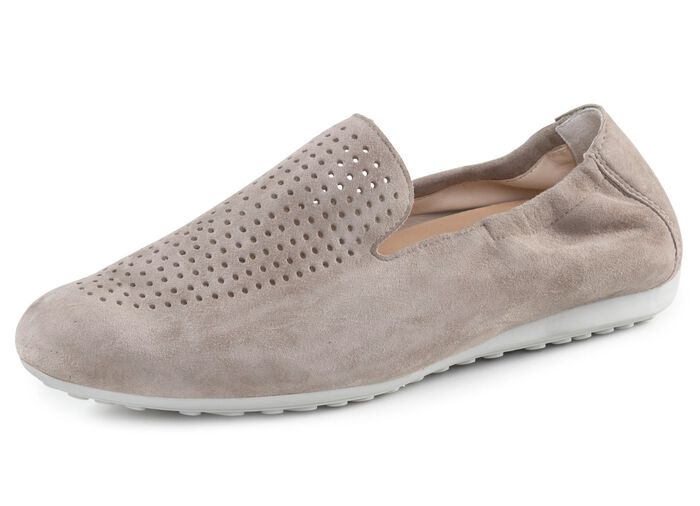 ELENA EDEN Slipper aus weichem Veloursleder mit luftiger Perforation 