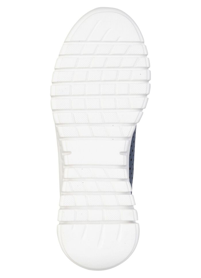 ELENA EDEN, sommerliche Damen-Sneaker, Weite H, mit herausnehmbarem Fu&szlig;bett JEANS-SILBER