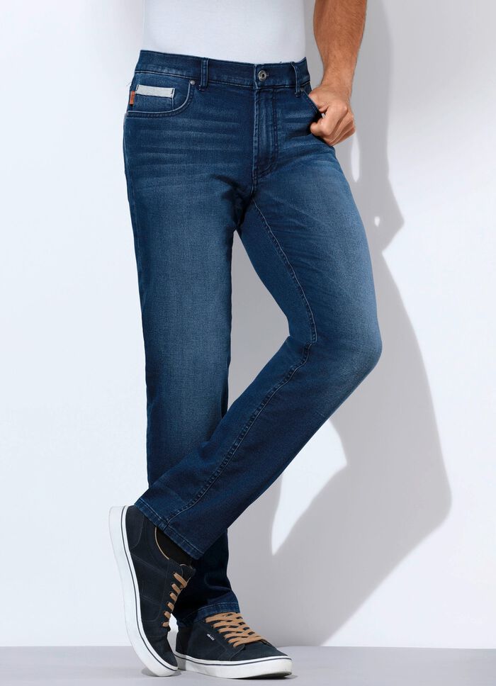 Jogg-Denim-Jeans von "Francesco Botti" in 2 Farben 