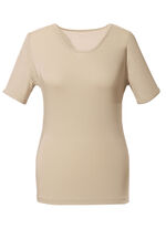 Zweierpack Shirts mit elastischen Abschl&uuml;ssen 1X BEIGE, 1X SCHWARZ