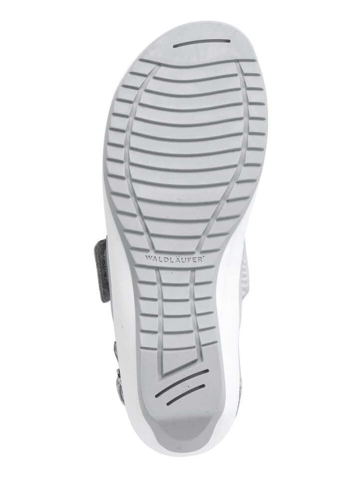 Waldläufer Sandale aus Nappa- und Nubukleder HELLBLAU-SILBER