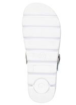 Klassische Damen-Clogs, mit anatomisch, gepolstertem Fu&szlig;bett WEISS-BUNT