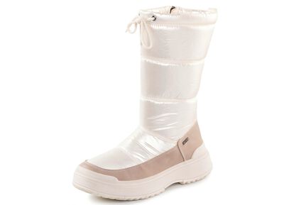 Caprice Stiefel mit schimmerndem Textilmaterial 