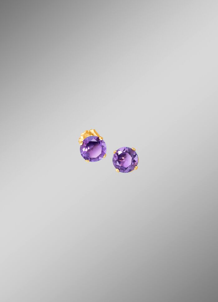 Ohrstecker mit echt Amethyst 