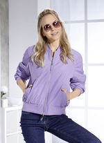 Funktions-Wendeblouson mit Rippenstrickkragen VIOLETT