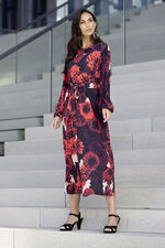 Kleid mit Floral-Dessin 