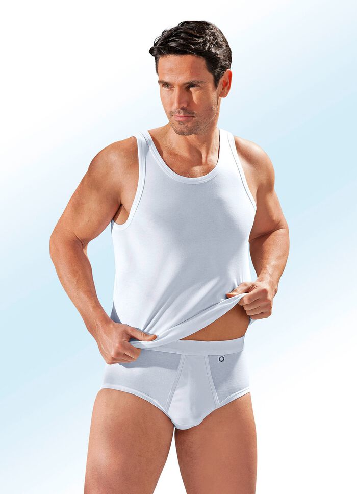 Pfeilring Dreierpack Slips aus Feinjersey, wei&szlig; 