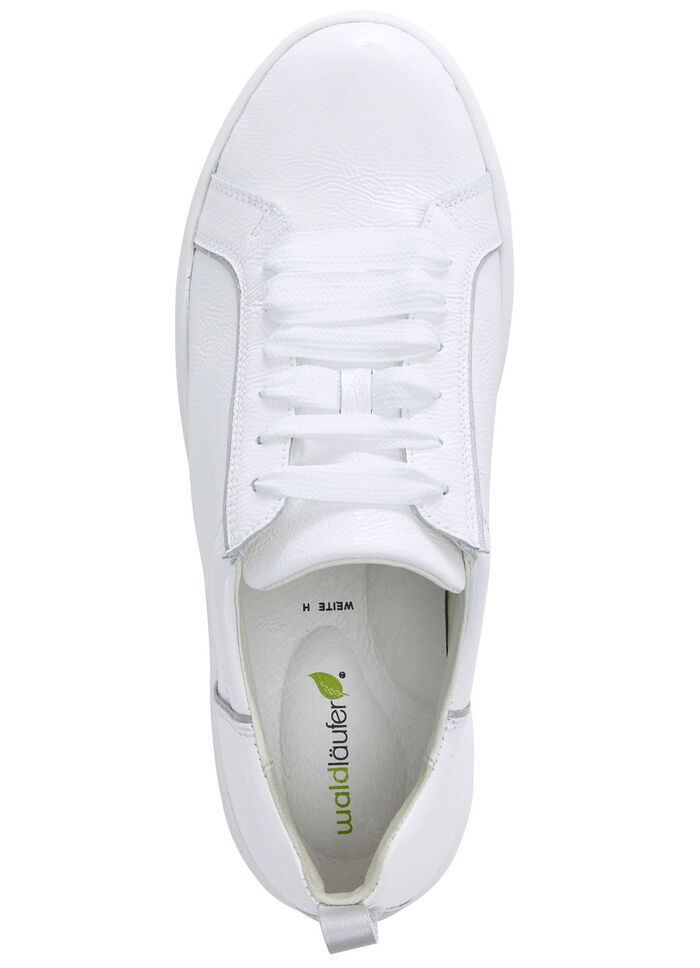 Waldläufer, trendige Damen-Schnürschuhe, Weite H, mit herausnehmbarem Fußbett WEISS