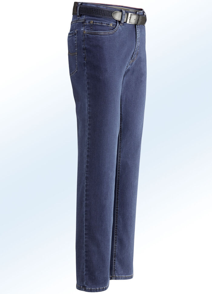 Superstretch-Jeans von „Suprax“ in 4 Farben DUNKELBLAU