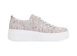 Remonte Sneaker aus effektvoll strukturiertem Textilmaterial WEISS-MULTICOLOR