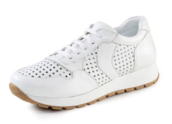 Andrea Conti Sneaker aus Nappaleder WEISS