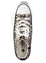 Rieker Schnür-Bootie in Leo-Print oder Denim-Style BRAUN-SCHWARZ-WEISS