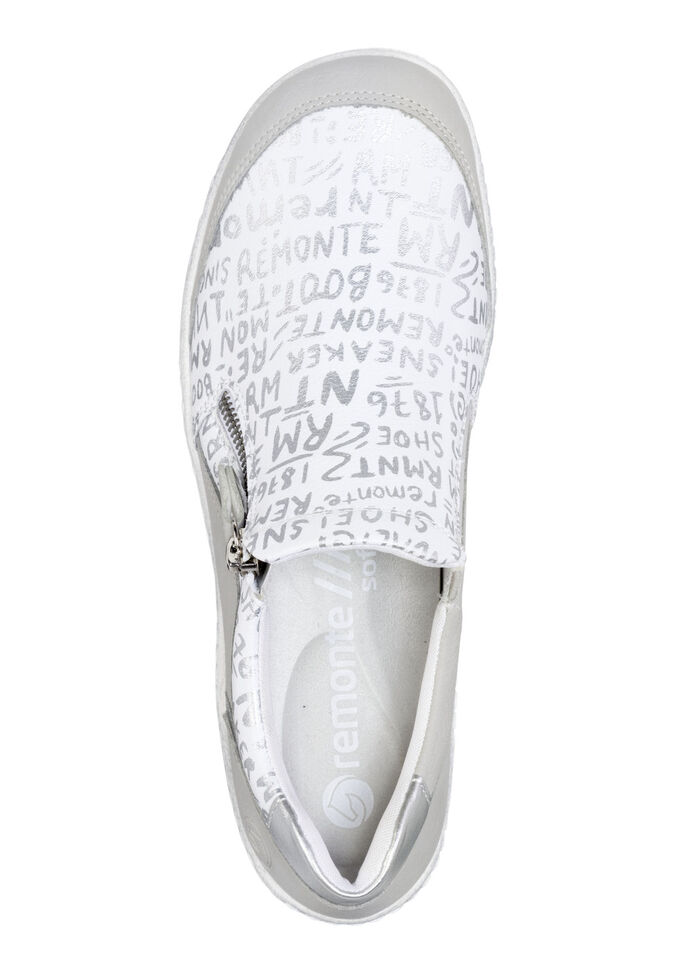 Remonte Slipper mit herausnehmbarer Einlage WEISS-HELLGRAU