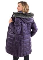 Kurzmantel mit Längssteppung seitlich 