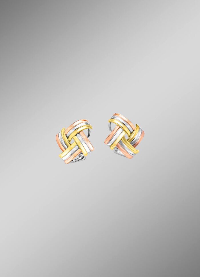 Modische Knoten-Clipstecker in Tricolor 