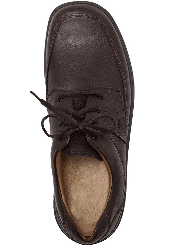 GINO GALANTE, klassische Herren-Schn&uuml;rschuhe, mit herausnehmbarem Fu&szlig;bett MOKKA