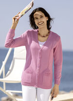 Strickjacke mit streckender Struktur ROSA