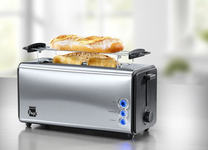 Unold Doppel-Langschlitz-Toaster f&uuml;r bis zu 4 Toasts gleichzeitig 