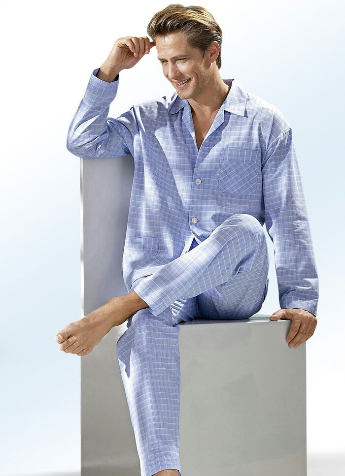 Schlafanzug, durchgekn&ouml;pft, gewebt 