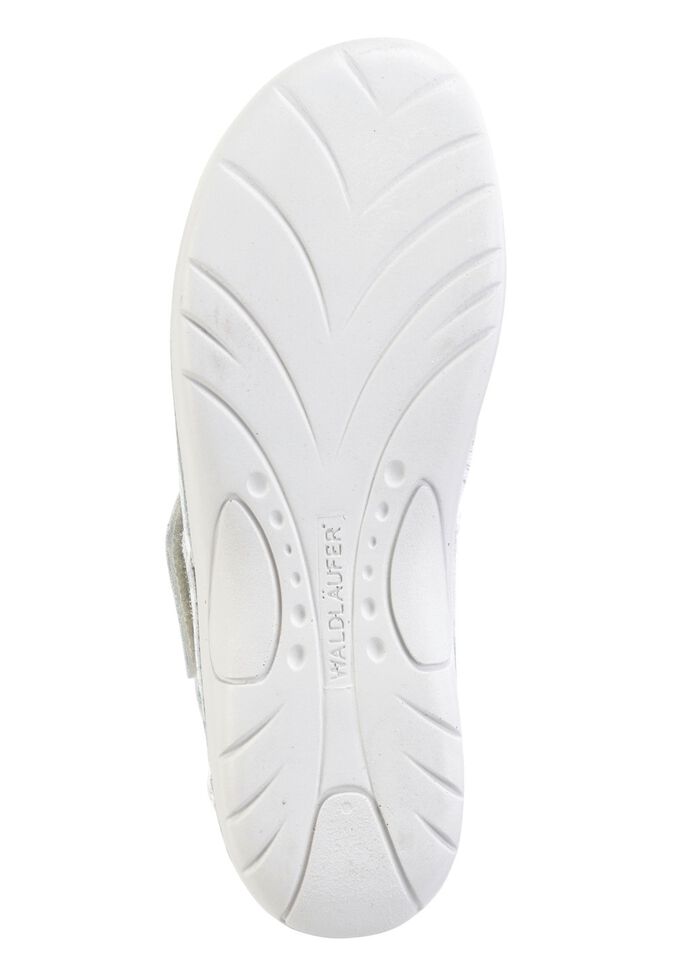 Waldl&auml;ufer Sandale mit Metallschmuck mit Glitzersteinchen 