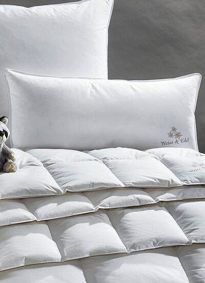 4-Jahreszeiten-Kissen Weiss & Edel von OBB, hergestellt in Deutschland 