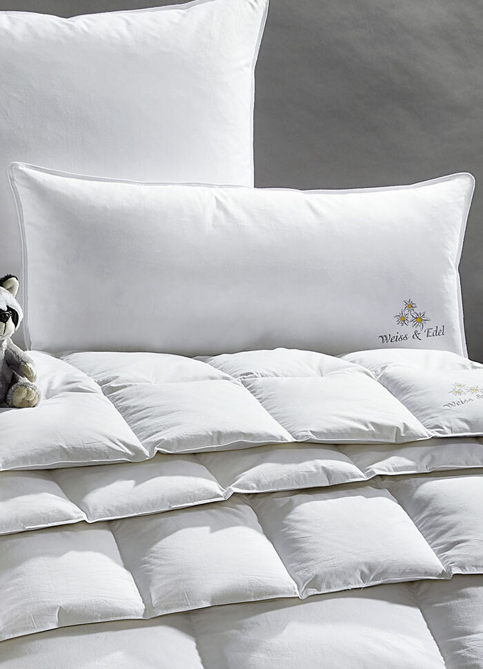 4-Jahreszeiten-Kissen Weiss & Edel von OBB, hergestellt in Deutschland 