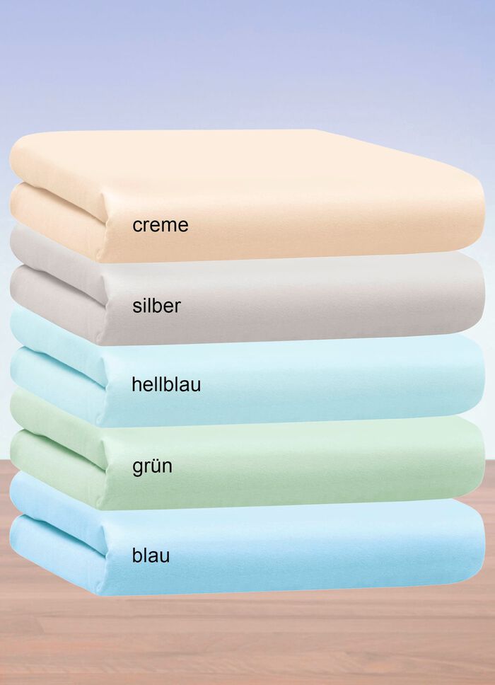 Kuschelige und warme Winterflausch-Spannbettt&uuml;cher CREME