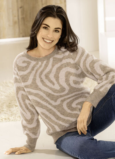 Pullover in Jacquard-Dessin 