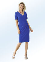 Kleid in angesagter Wickeloptik ROYALBLAU