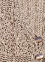 Strickjacke mit B&auml;ndchengarn 