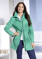 Funktionsjacke mit abnehmbarer Kapuze SMARAGDGRÜN