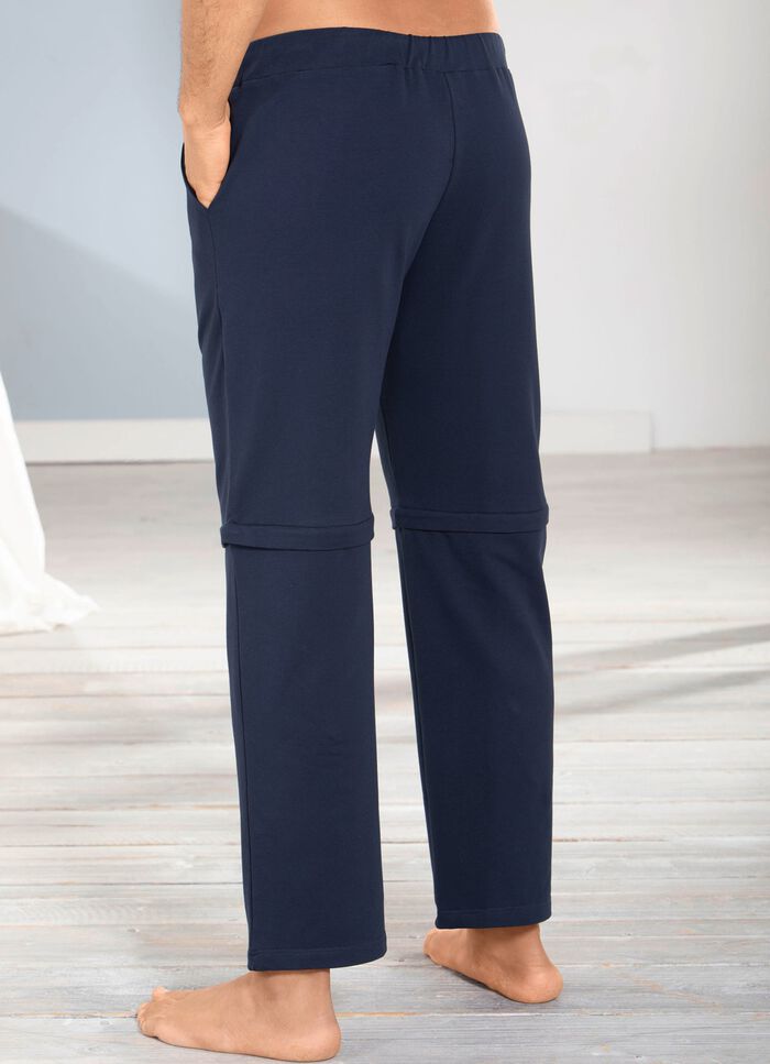 Schlaf-und Freizeithose mit verschiedenen Tragevarianten 