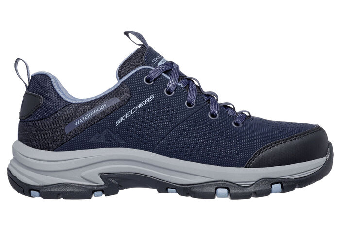 SKECHERS, wetterfeste Damen-Schnürschuhe, mit Klimamembrane DUNKELBLAU