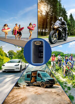 EASYmaxx Akku-Handkompressor mit LED-Beleuchtung 