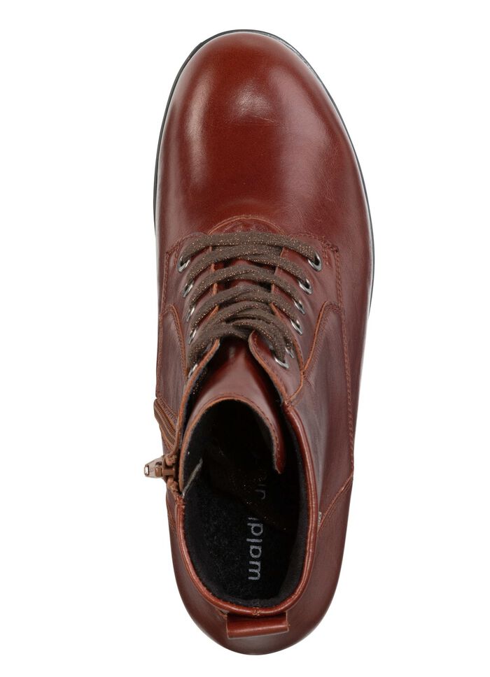 Waldl&auml;ufer, atmungsaktive Damen-Stiefeletten, Weite H, mit herausnehmbarem Fu&szlig;bett BRAUN