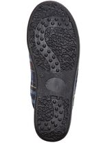 Zweierpack, gef&uuml;tterte Herren-Hausschuhe, mit Wolle 1XBRAUN,1XBLAU