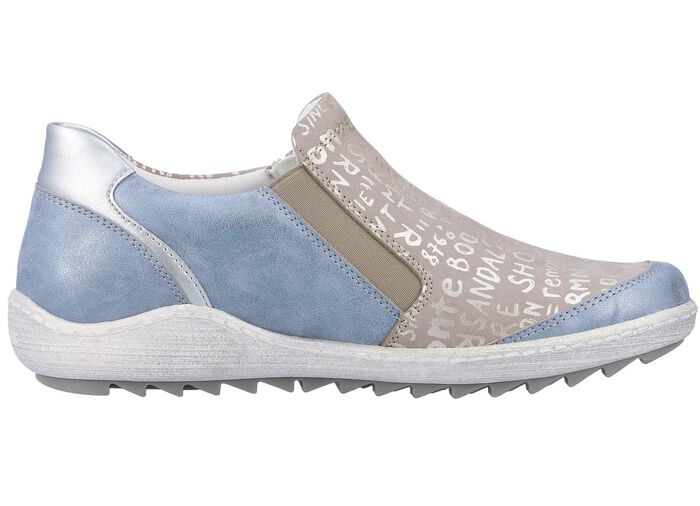 Remonte Slipper mit herausnehmbarer Einlage BLEU-SILBERGRAU