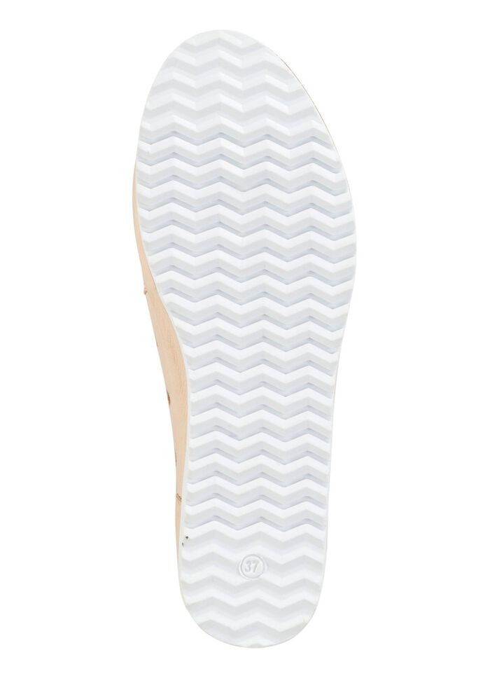 ELENA EDEN Slipper aus weichem Nappaleder mit Lochungen HELLBEIGE