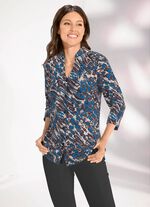 Shirtbluse mit Knopfleiste 